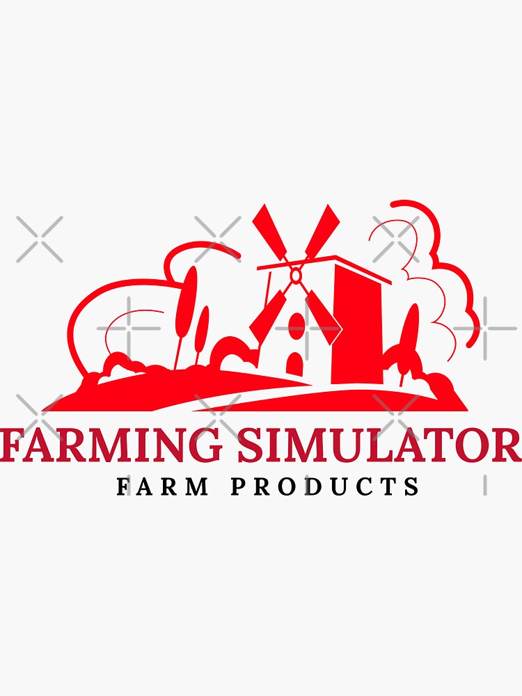 "farming simulator" Sticker for Sale by kuikai123 | Redbubble