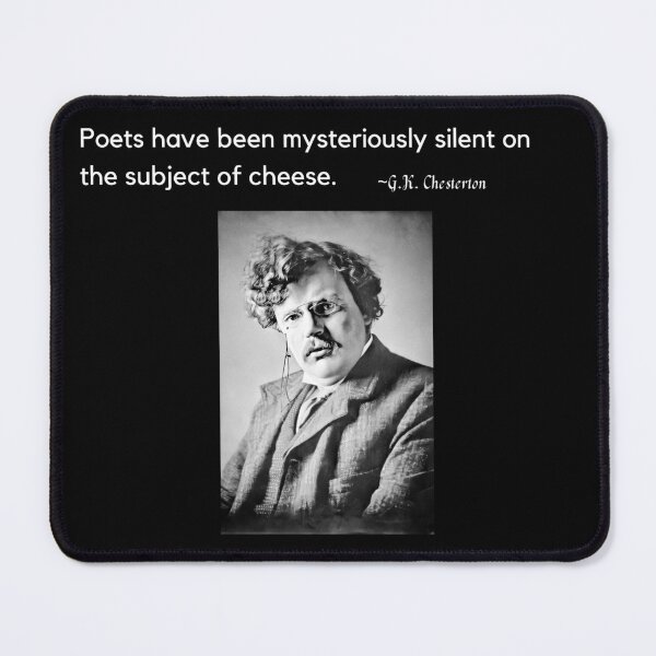 Item preview, G.K. Chesterton and cheese designed and sold by FatCat-Cat.