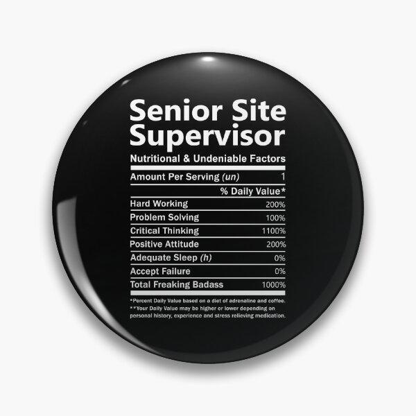 Item preview, Senior Site Supervisor T Shirt - Nutritional and Undeniable Factors Gift Item Tee designed and sold by oslandefren.