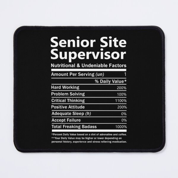 Item preview, Senior Site Supervisor T Shirt - Nutritional and Undeniable Factors Gift Item Tee designed and sold by oslandefren.