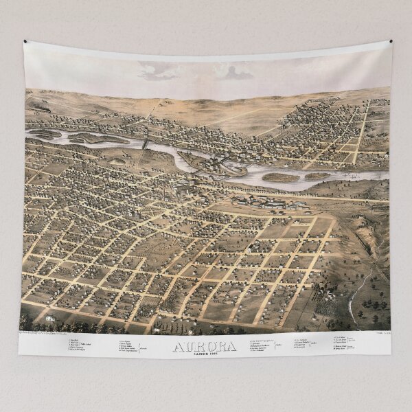 Item preview, Aurora, Illinois 1867 designed and sold by paulrommer.