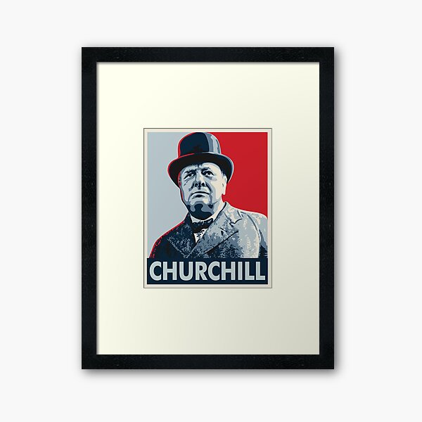 Winston Churchill Framed Art Print