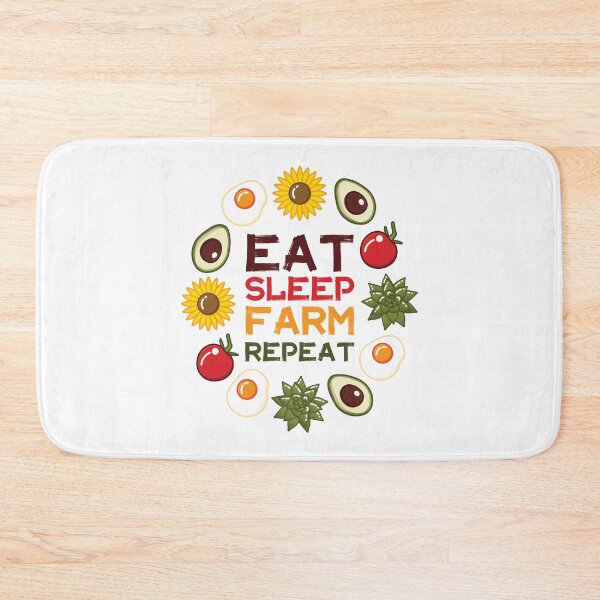 Item preview, Eat Sleep Farm Repeat | White designed and sold by Wintre2.
