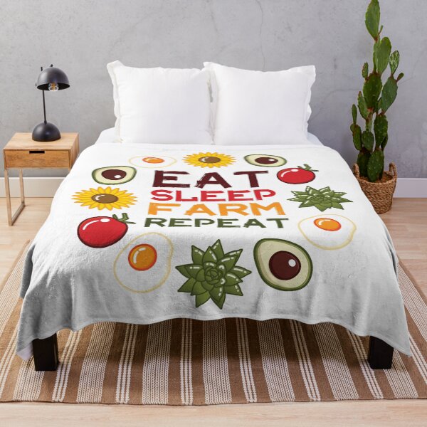 Item preview, Eat Sleep Farm Repeat | White designed and sold by Wintre2.