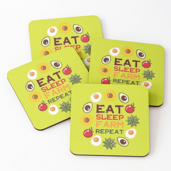 Item preview, Eat Sleep Farm Repeat | Lime Green designed and sold by Wintre2.