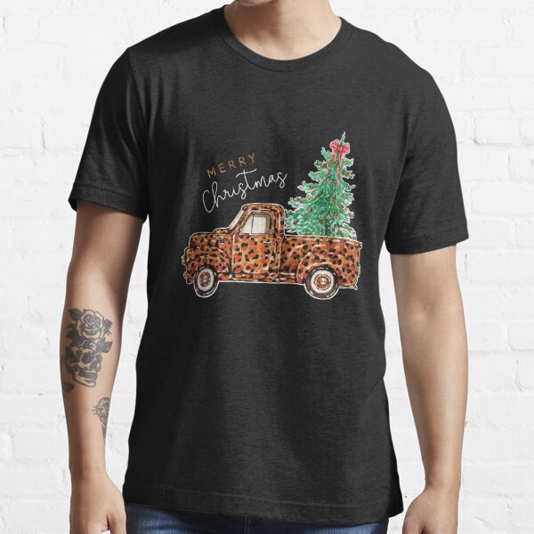 Vintage Car Carrying Christmas Tree Dallas Cowboys Merry Christmas T-Shirt  - TeeNavi