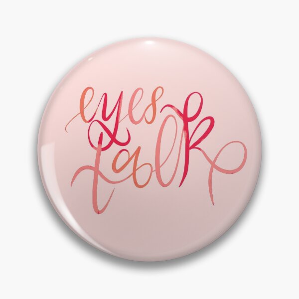 Item preview, Eyes Talk Handlettered Quote in Pink #feddda designed and sold by NAYANA S KUMAR.