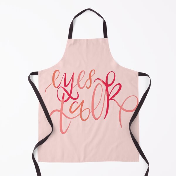 Item preview, Eyes Talk Handlettered Quote in Pink #feddda designed and sold by NAYANA S KUMAR.
