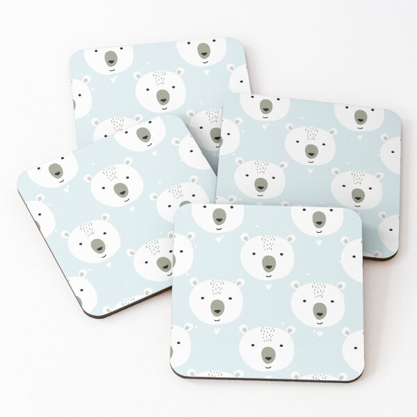 Item preview, Adorable jungle animals, funny polar bear face,  pet, suitable gift for kids and animal lovers. designed and sold by FLOWER--ART.
