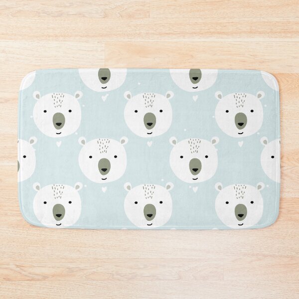 Item preview, Adorable jungle animals, funny polar bear face,  pet, suitable gift for kids and animal lovers. designed and sold by FLOWER--ART.