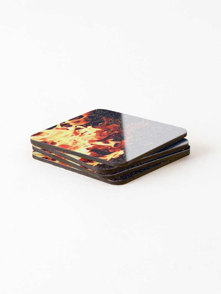 Thumbnail 4 of 5, Coasters (Set of 4), Bonfire designed and sold by ImageEvolution.