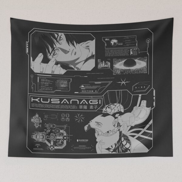 Item preview, Ghost in the shell cyberpunk anime design designed and sold by Estella Carterson.
