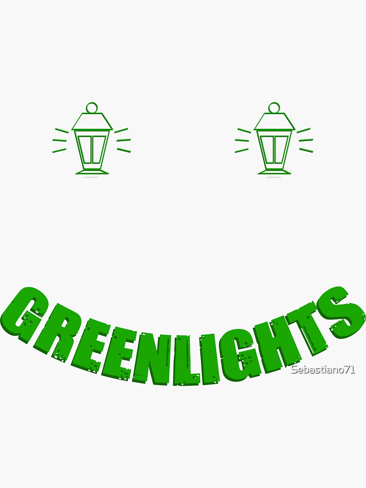 "Greenlights" Sticker by Sebastiano71 Redbubble