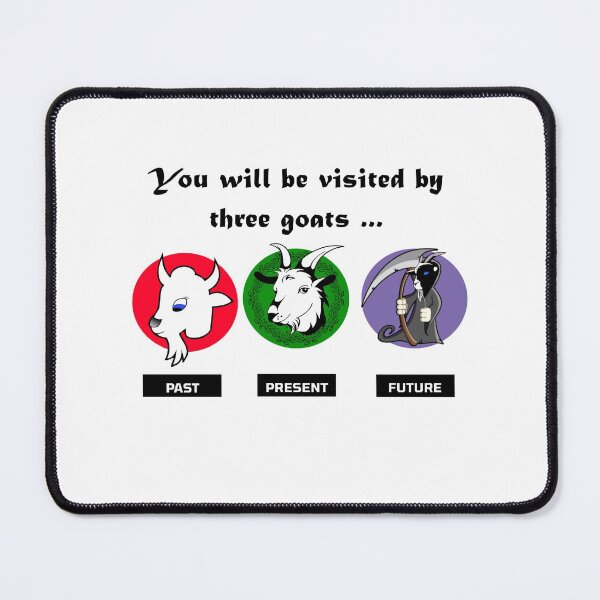 Item preview, In the Dickens of time, this Christmas you will be visited by three goats designed and sold by SirReel.