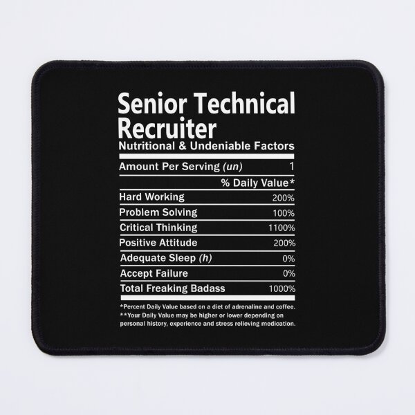 Artikelvorschau, Senior Technical Recruiter T-Shirt - Ernährungs- und unbestreitbare Faktoren Geschenkartikel Tee entworfen und verkauft von oslandefren.