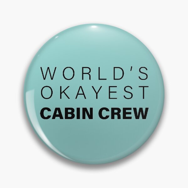 Item preview, World's okayest Cabin Crew,Funny Cabin Crew Gift, Aviation lover | designed and sold by Boom-llqb.