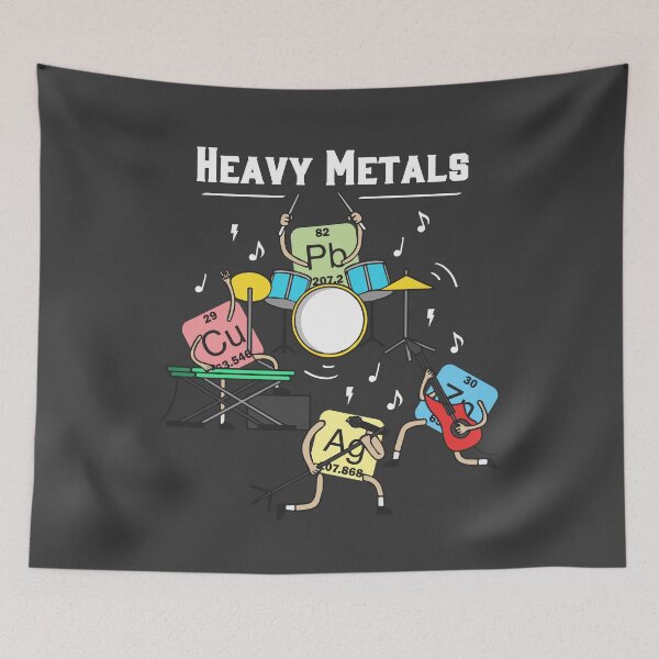 Item preview, Heavy Metals Rock Chemistry Physics Periodic Table of Elements designed and sold by MrEddie10.