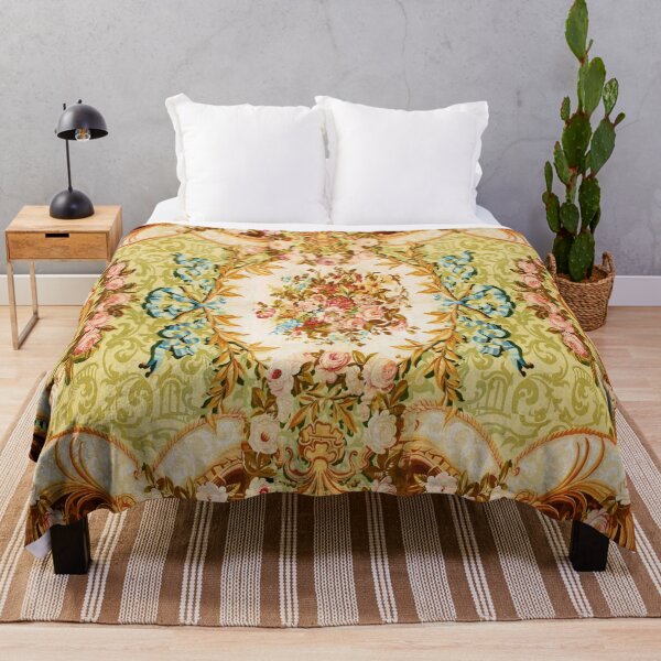 Item preview, Aubusson Antique French Vintage Beautiful Carpet Pattern designed and sold by SeemDev786.