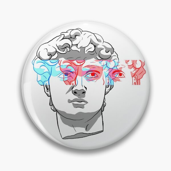 Item preview, 3D Effect Michelangelo's David Head designed and sold by AriMakesArtShop.