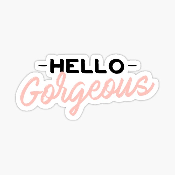 "Hello Sticker for Sale by Terelaska Redbubble