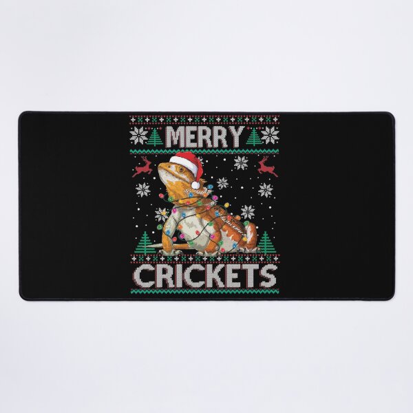 Item preview, Merry Crickets Bearded Dragon Christmas Pajama Ugly Sweater Sweatshirt Classic designed and sold by JenettaGrace.
