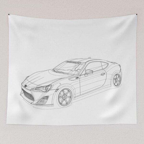 Item preview, GT 86 line art designed and sold by -GrandeArt-.