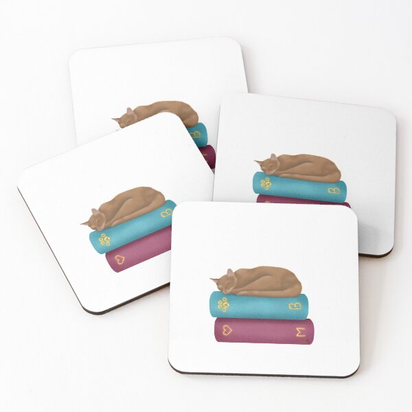 Item preview, Cat Sleeping On Books designed and sold by polimatilda.