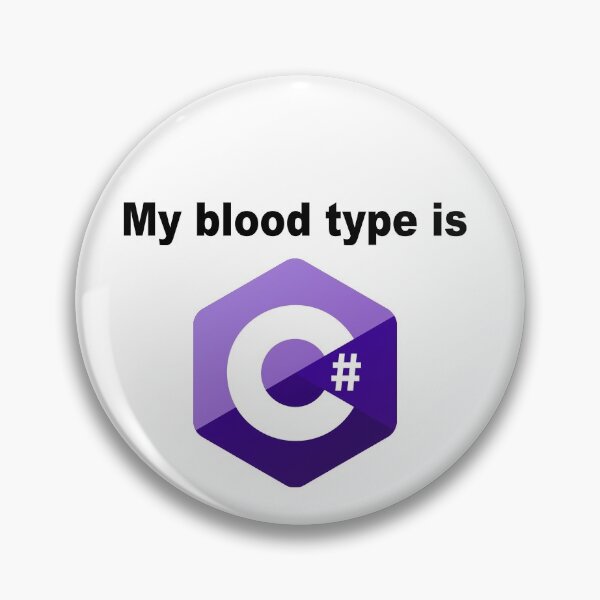 Item preview, My blood type is C# designed and sold by PERIferyART.