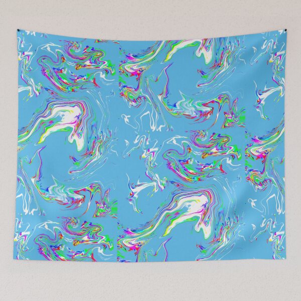 Item preview, Psychedelic Wavy Holographic Glitch Pattern designed and sold by Reelippy.