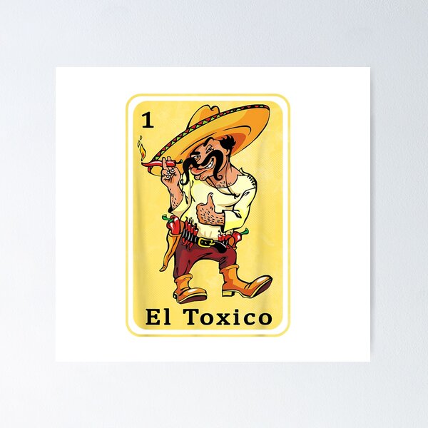 Item preview, Funny Spanish Gifts Mexican Lottery Bingo Card El Toxico T-Shirt designed and sold by BrocknerCallan.