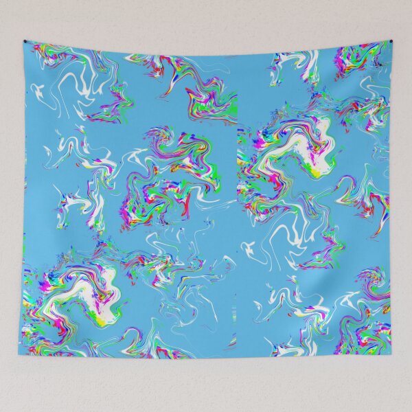 Item preview, Psychedelic Wavy Holographic Glitch Pattern designed and sold by Reelippy.