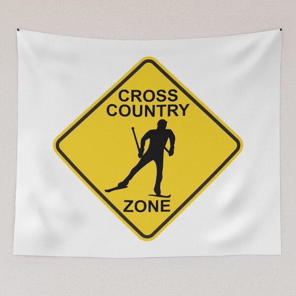 Item preview, Cross Country Ski Zone Road Sign designed and sold by Esskay Designs.
