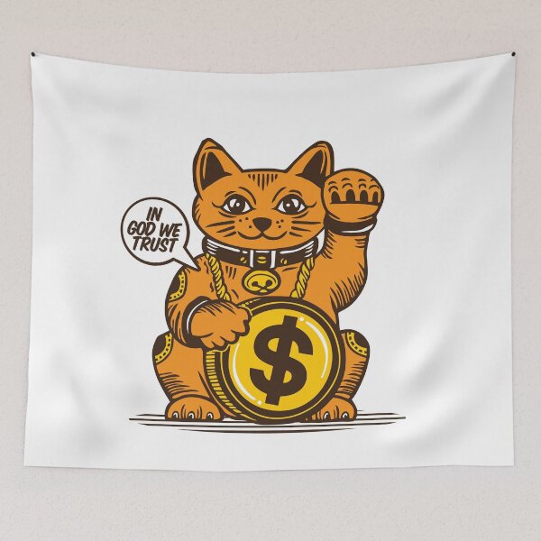 Item preview,  LUCKY Maneki Neko IN GOD WE TRUST designed and sold by Emil1993.