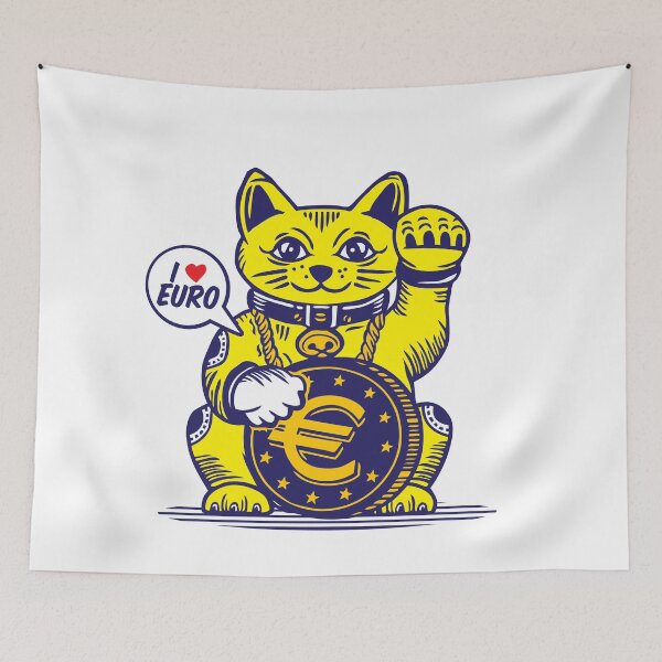 Item preview, LUCKY Maneki Neko I LOVE EURO designed and sold by Emil1993.