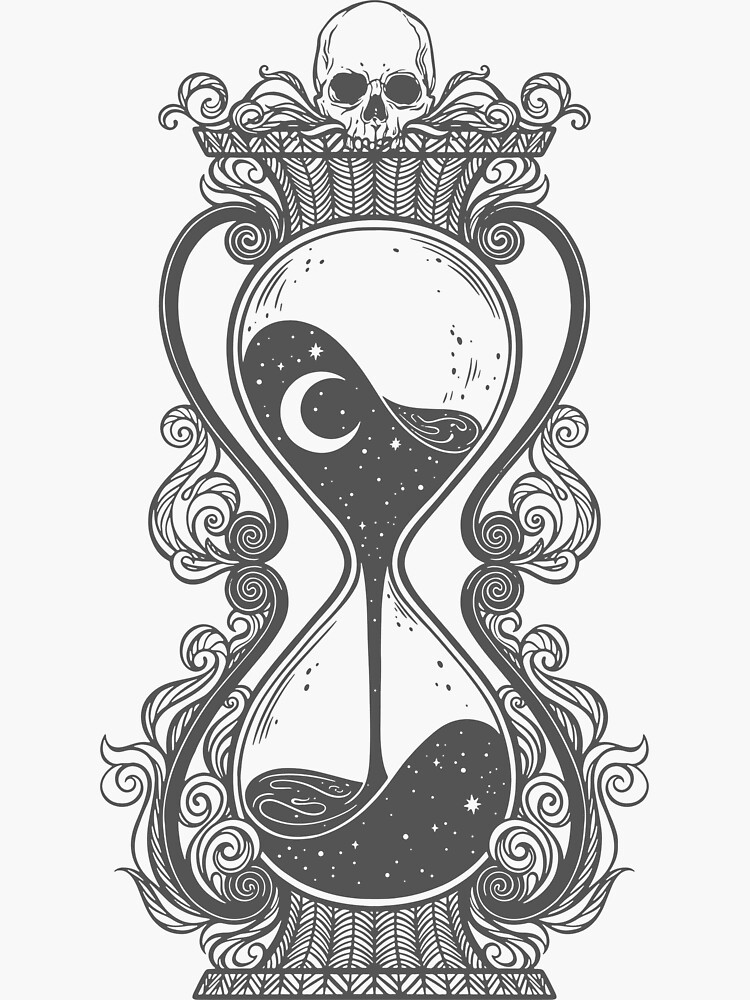 "Celestial Hourglass" Sticker for Sale by Ninjakandy | Redbubble