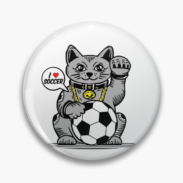 Item preview, LUCKY Maneki Neko I LOVE SOCCER designed and sold by Emil1993.