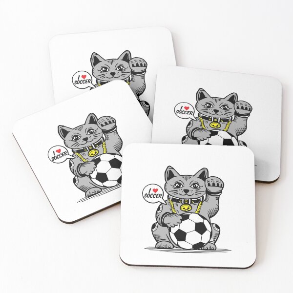 Item preview, LUCKY Maneki Neko I LOVE SOCCER designed and sold by Emil1993.