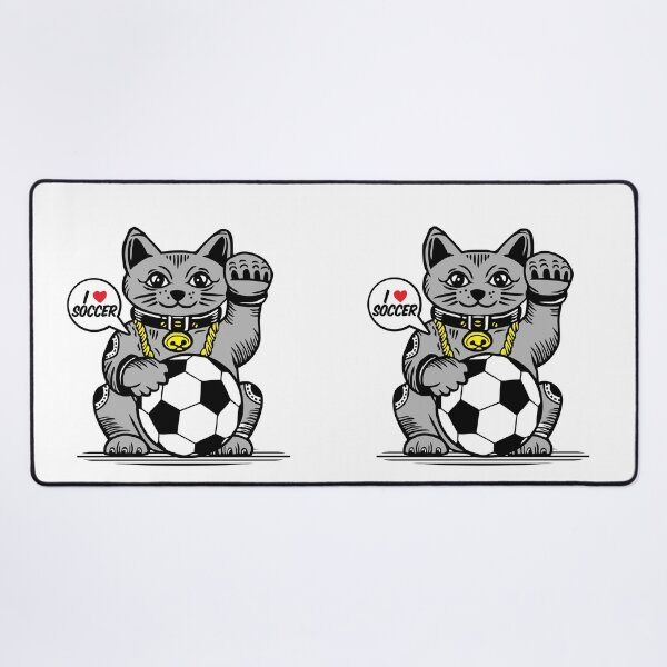 Item preview, LUCKY Maneki Neko I LOVE SOCCER designed and sold by Emil1993.