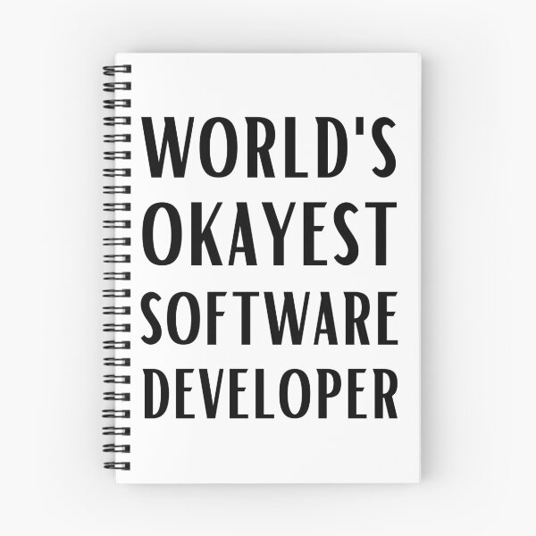 Item preview, World's Okayest Software Developer designed and sold by Valuential.