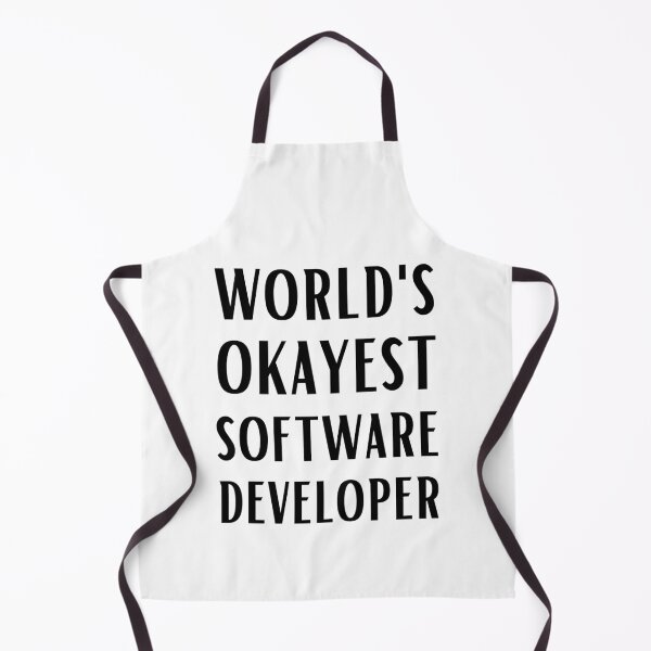 Item preview, World's Okayest Software Developer designed and sold by Valuential.