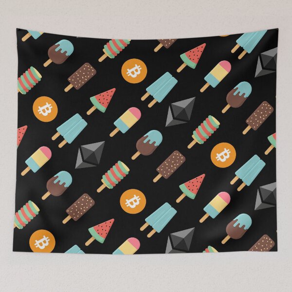Item preview, Bitcoin Ethereum Ice Cream Dessert - Black designed and sold by johnta17.