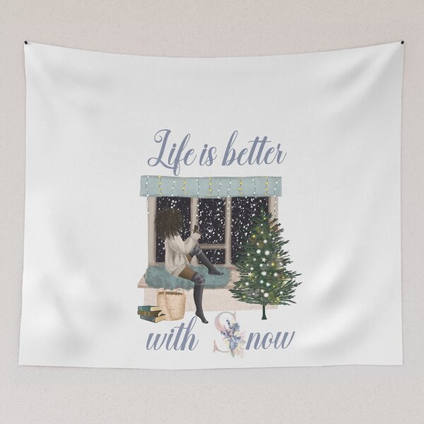 Item preview, Life Is Better With Snow Style 1 (White Background) designed and sold by Wheeler-Styl3.