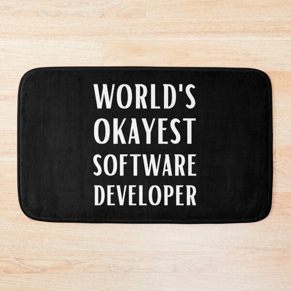 Item preview, World's Okayest Software Developer designed and sold by Valuential.