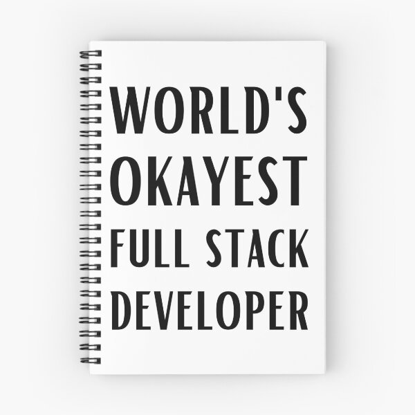 Item preview, World's Okayest Full Stack Developer designed and sold by Valuential.