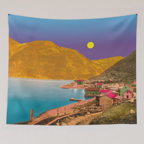 Item preview, beautiful village in Vik Eidfjord Hardanger Fjord, Norway designed and sold by Mauswohn.