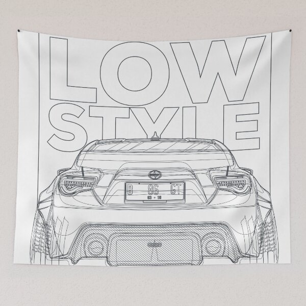 Item preview, GT 86 LOW STYLE LINE ART designed and sold by -GrandeArt-.