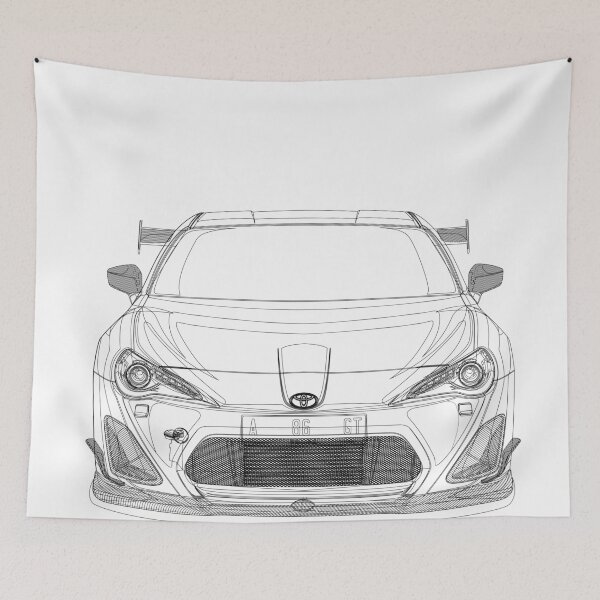 Item preview, GT 86 FRONT LINE ART designed and sold by -GrandeArt-.