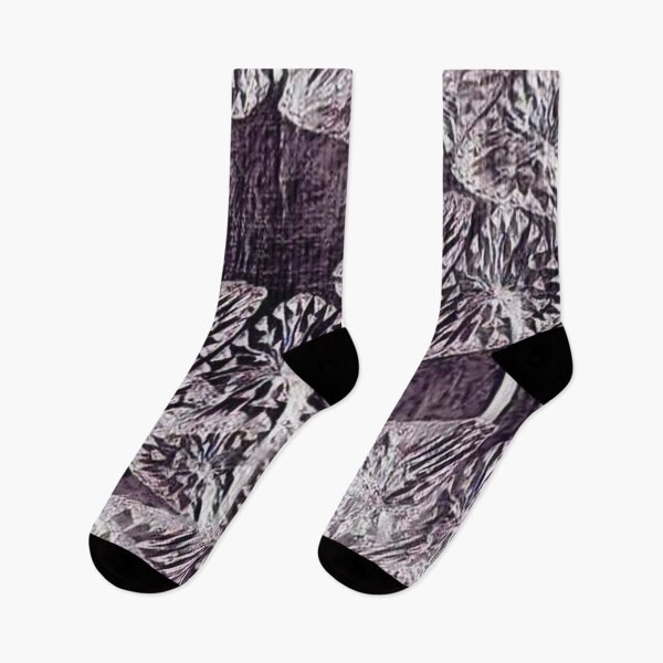 Item preview, unique dandelions, triangular dandelions, crazy, monochrome, minimalism, purple, white designed and sold by Maria Mihailova.