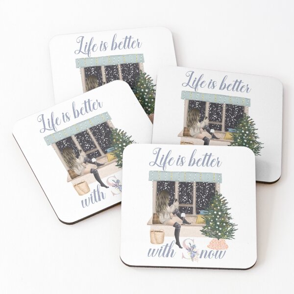 Item preview, Life Is Better With Snow Style 2 (White Background) designed and sold by Wheeler-Styl3.