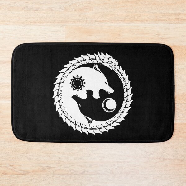 Item preview, Viking Dragon Two Wolves Hati and Skoll devour the Sun and the Moon Viking designed and sold by Dog-T-Shirts.